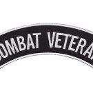 COMBAT VETERAN Patch and Patches Veteran Top Rocker  White and Black
