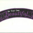 Be Your Own beautiful Iron on top Rocker Patch for Women Biker Vest