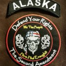 ALASKA DEFEND YOUR RIGHTS THE SECOND AMENDMENT JACKET 2 PATCH SET