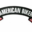 AMERICAN BIKER USA Flag Banner Top Rocker Patches for Vest jacket