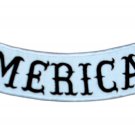 American bottom rocker side for vest and jacket patch