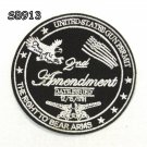 Small Patch 2nd Amendment the Right Iron on Small Patch for Biker Vest