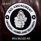 Small Patch 2nd Amendment Gun Control Iron on for Biker Vest