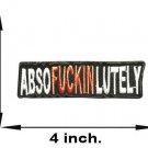 ABSOFUCKINLUTELY Small Patch for Vest jacket SB639