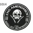 Small Patch 2nd Amendment 1789 Iron on for Biker Vest SB1014