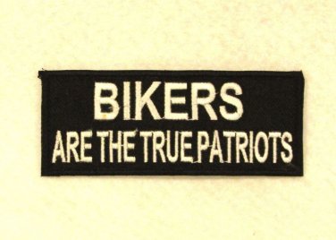 Bikers are the True Patriots Small Patch for Biker Vest SB801