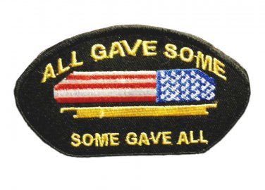 ALL GAVE SOME, SOME GAVE ALL Oval Small Patch for Vest jacket SB640