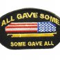 ALL GAVE SOME, SOME GAVE ALL Oval Small Patch for Vest jacket SB640