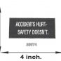 Accidents hurt safety Iron on Small Patch for Biker Vest SB974