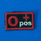 Blood Group Type O positive O+ Biker medical Information Patch for Vest Jacket