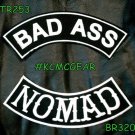 BAD ASS NOMAD Rocker 2 Patches Set Sew on for Vest Jacket