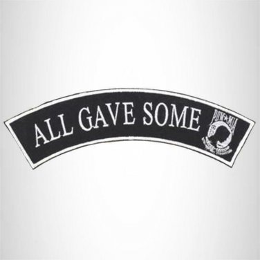 ALL GAVE SOME POW MIA Insignia Top Rocker Patch for Biker Vest Jacket