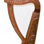 12 String Harp Celtic Design Extra Strings Tuner Carrying Case New