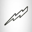 LIGHTNING BOLT REFLECTIVE Small Patch Iron on for Vest Jacket SB626