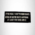 If You Really Want to Know Iron on Small Patch for Motorcycle Biker Vest SB1045