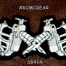 Tatto Artist Gun with Wings Small Patch Biker Motorcycle Jacket Vest SB414