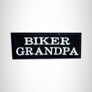 BIKER GRANDPA Small Patch Iron on for Vest Jacket SB609