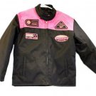 motorcycle kids jacket pink/black Usa mode motor usa classics size 12