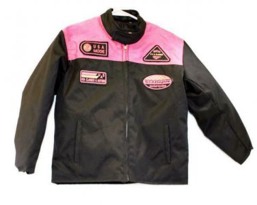 motorcycle kids jacket pink/black Usa mode motor usa classics size 12