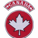 CANADA Flag 2 Large Back Patches Set Iron on for Biker Vest CP192-TR