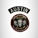 AUSTIN Defend Your Rights the 2nd Amendment 2 Patches Set for Vest Jacket
