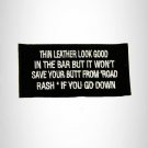 Thin Leather Look Good in the Bar Iron on Small Patch for Biker Vest