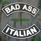 BAD ASS ITALIAN Rocker 2 Patches Set Sew on for Vest Jacket