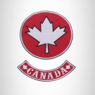 CANADA Flag 2 Large Back Patches Set Iron on for Biker Vest CP191-BR