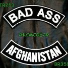 BAD ASS AFGHANISTAN Rocker 2 Patches Set Sew on for Vest Jacket