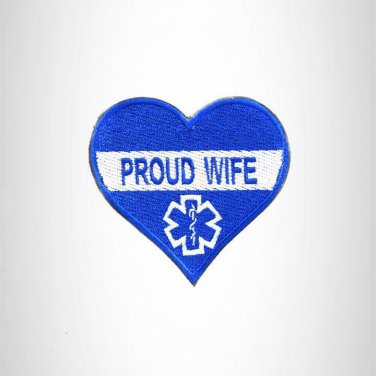 PROUD WIFE IN HAERT SHAPE Iron on Small Patch for Biker Vest SB896