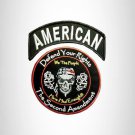 AMERICAN Defend Your Rights the 2nd Amendment 2 Patches Set for Vest Jacket