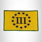 Small Patch 3% er Movement Flag Iron on for Biker Vest SB772