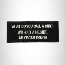 What Do you Call a Biker Without a Helmet Iron on Small Patch for Biker Vest SB9