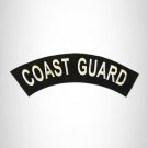 COAST GUARD White on Black Top Rocker Patch for Biker Vest Jacket TR351