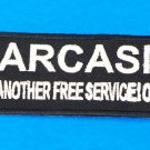 Sarcasm Just Another Iron on Small Patch for Biker Vest SB1054