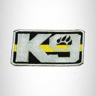 K9 Blue Gray with Black Iron on Small Patch for Biker Vest SB919