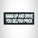 Hang Up and Drive Small Patch Iron on for Vest Jacket SB505