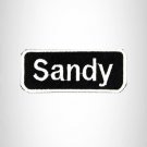 Sandy Iron on Name Tag Patch for Biker Jacket and Vest NB138