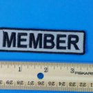 MEMBER Small Patch Reflective Iron on for Vest Jacket SB493