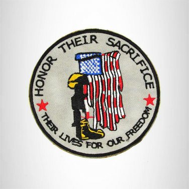 HONER THEIR SACRIFICE Iron on Small Patch for Biker Vest SB920