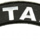 Atlanta State White on Black Small Rocker Patch Front for Biker Jacket Vest