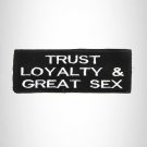 Trust Loyalty & Great Iron on Small Patch for Motorcycle Biker Vest SB1008