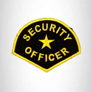 SECURITY OFFICER Iron on Small Patch for Biker Vest SB847