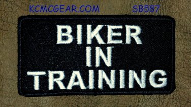 Biker in Training Small Patch Iron on for Biker Vest Jacket SB587