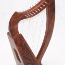 Celtic Irish Baby Harp 12 Strings Solid Wood Free Bag Strings & tuning Key