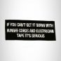 If You Can't Get it Going With Bungee Cords Iron on Small Patch for Biker Vest