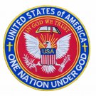 One Nation Under God In God We Trust Center Patch for Vest CP110