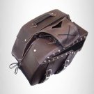 BROWN LEATHER Saddlebags for Harley Davidson MOTORCYCLE