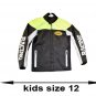 motorcycle kids jacket green/black Usa mode motor usa classics size 12