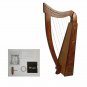 Celtic Harp Rosewood 17 Strings New with Bag, Extra Strings & Tuning Key